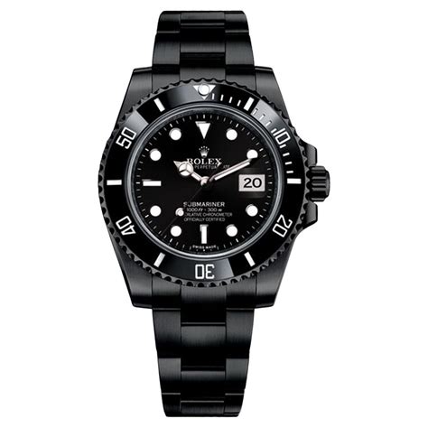 rolex black colour watch|Rolex watch submariner black.